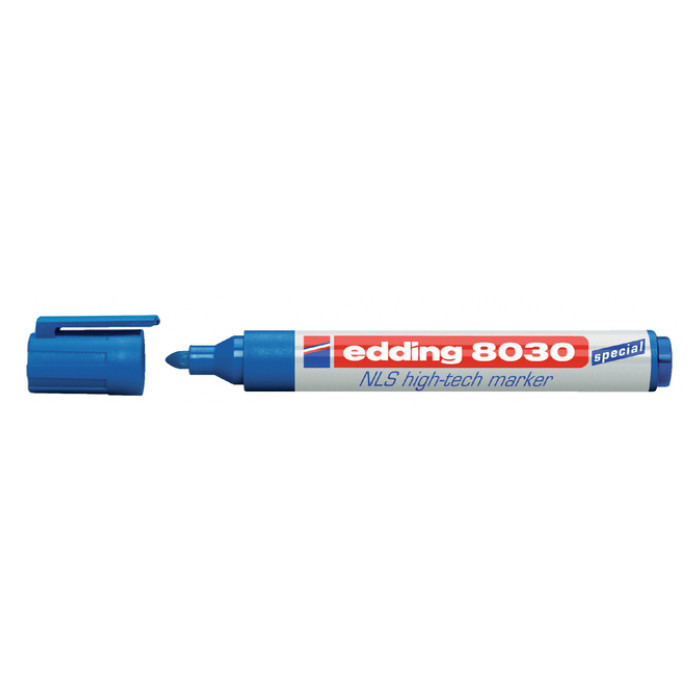 Viltstift edding 8030 NLS high-tech 1.5-3mm blauw