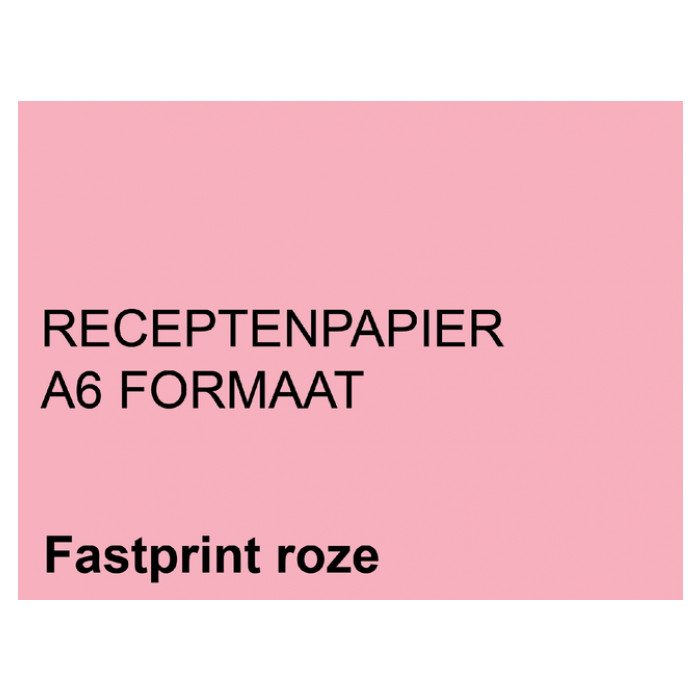 Receptpapier Fastprint A6 80gr roze 2000vel