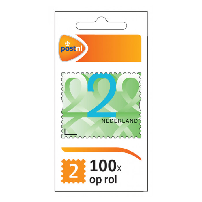 Postzegel Nederland Waarde 2 zelfklevend rol à 100 stuks