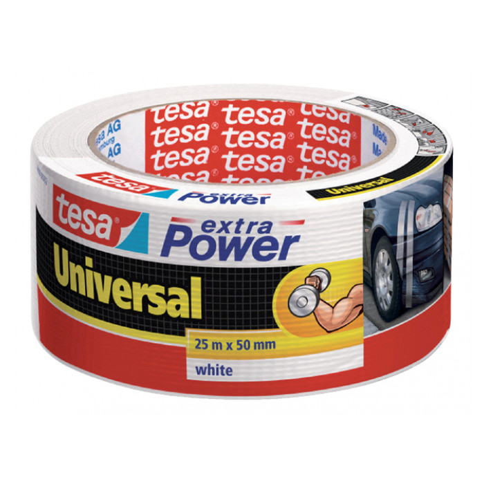 Duct tape tesa® extra Power Universal 25mx50mm wit