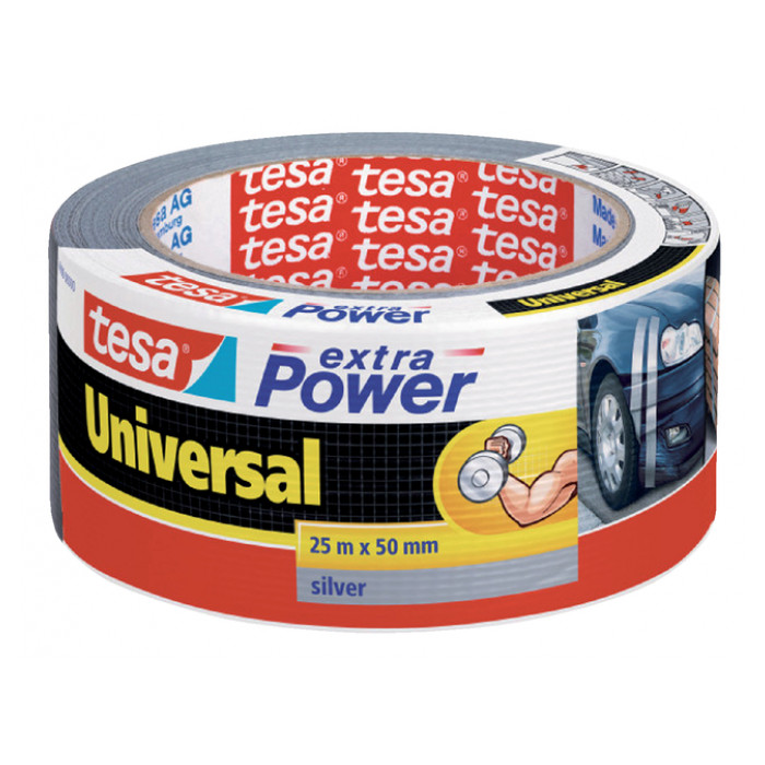 Duct tape tesa® extra Power Universal 25mx50mm grijs