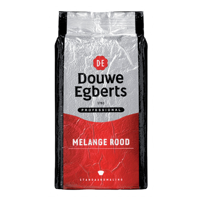 Koffie Douwe Egberts standaardmaling Melange Rood 1kg