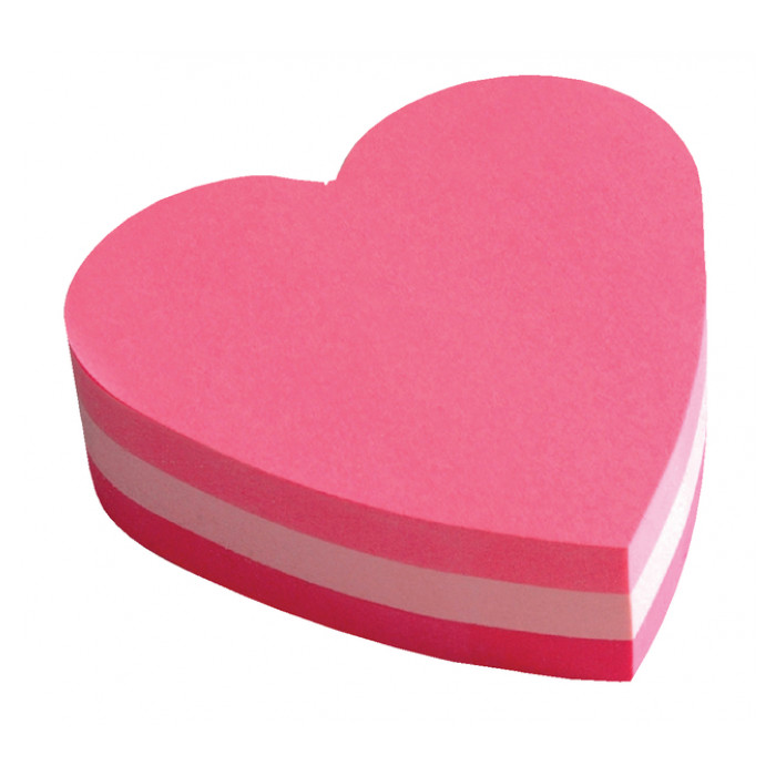 Memoblok 3M Post-it 2007 70x70mm kubus hart roze