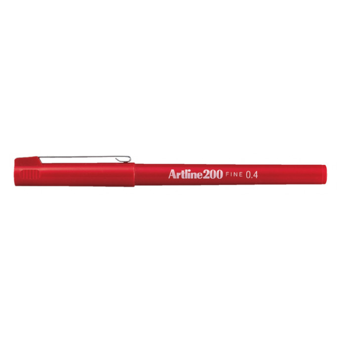 Fineliner Artline 200 rond 0.4mm rood