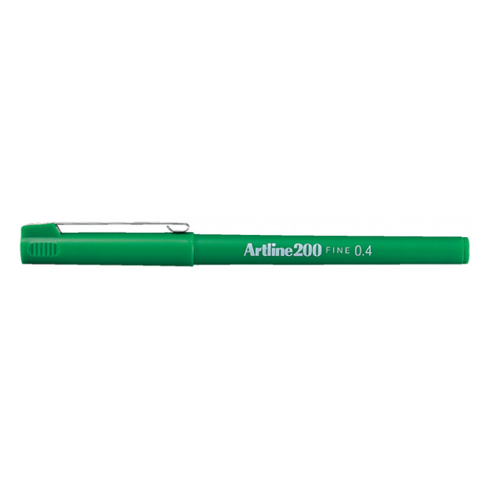 Fineliner Artline 200 rond fijn groen
