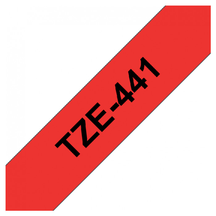 Labeltape Brother P-touch TZE-441 18mm zwart op rood
