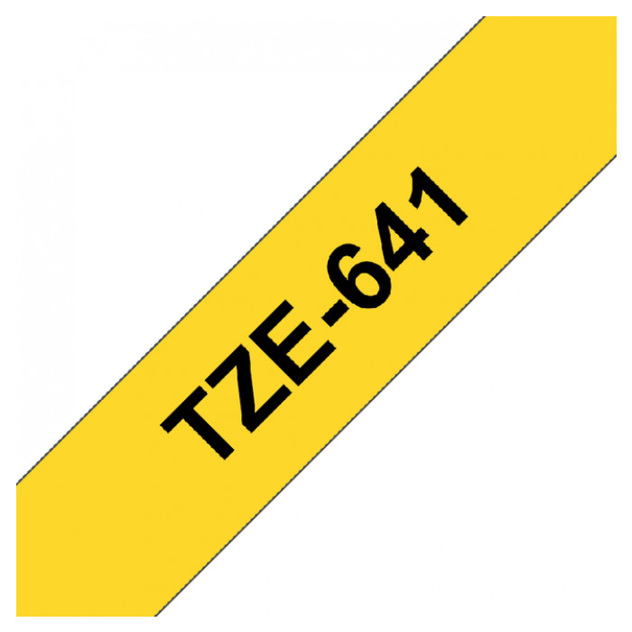 Labeltape Brother P-touch TZE-641 18mm zwart op geel