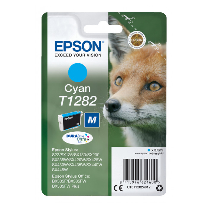 Inktcartridge Epson T1282 blauw