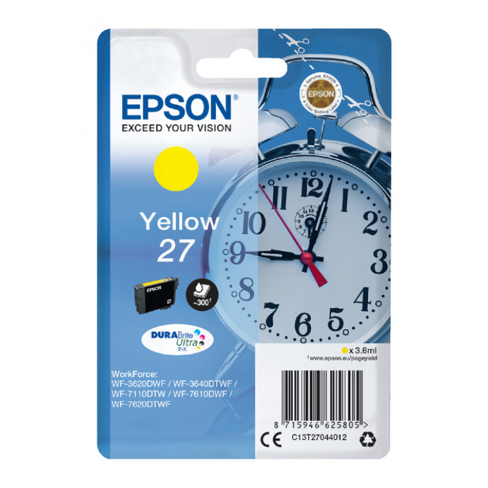 Inktcartridge Epson 27 T2704 geel