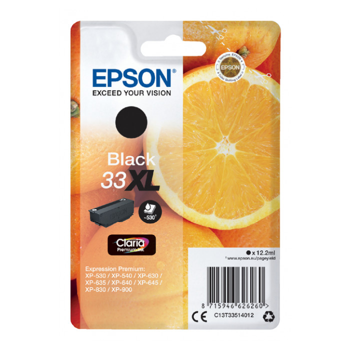 Inktcartridge Epson 33XL T3351 zwart
