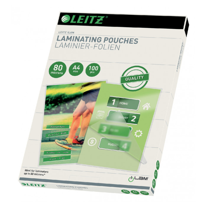 Lamineerhoes Leitz iLAM A4 2x80micron EVA 100stuks