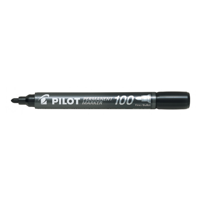 Viltstift PILOT 100 rond fijn zwart