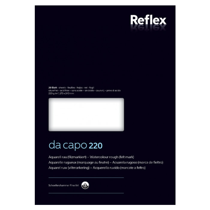 Aquarelblok Dacapo VF5004235 17x24cm 220gr 20v