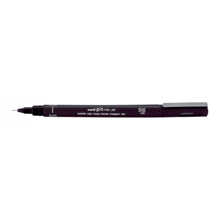 Fineliner Uni-ball Pin 0.05mm zwart