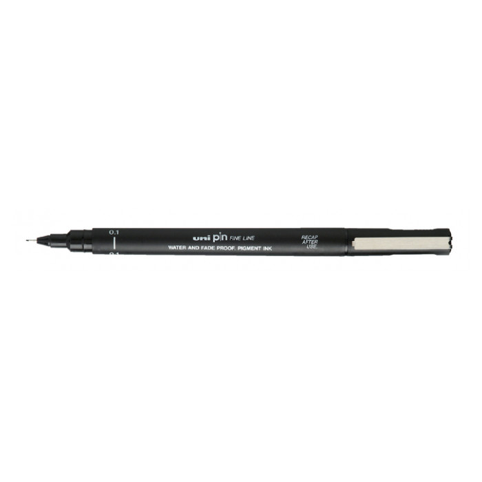 Fineliner Uni-ball Pin 0.1mm zwart