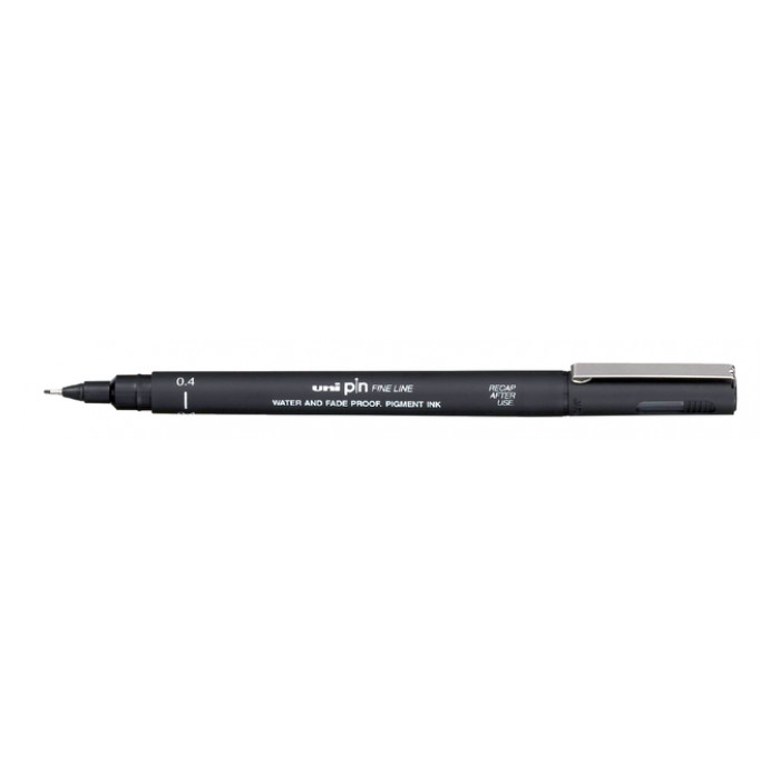 Fineliner Uni-ball Pin 0.4mm zwart