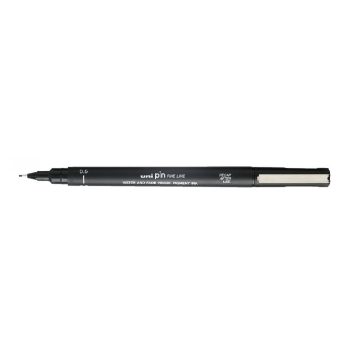 Fineliner Uni-ball Pin 0.5mm zwart