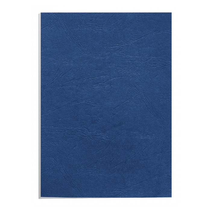 Voorblad Fellowes A4 lederlook royal blauw 100stuks
