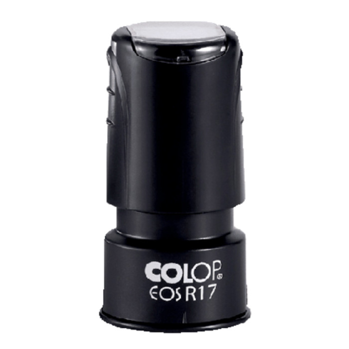 Stempel Colop EOS R 17 flashsysteem rond 17mm met stempelplaat zwart