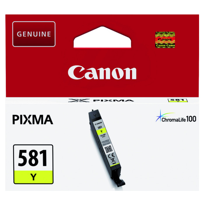 Inktcartridge Canon CLI-581 geel