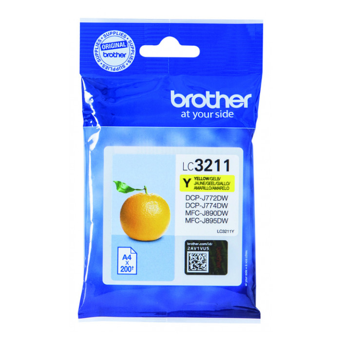 Inktcartridge Brother LC-3211Y geel