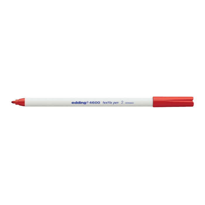 Viltstift edding 4600 textiel rond 1mm rood