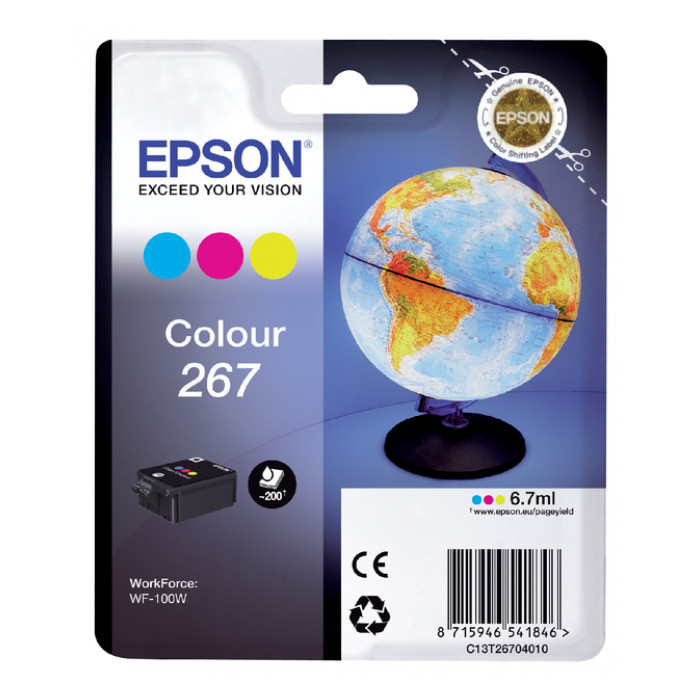 Inktcartridge Epson 267 T2670 3 kleuren