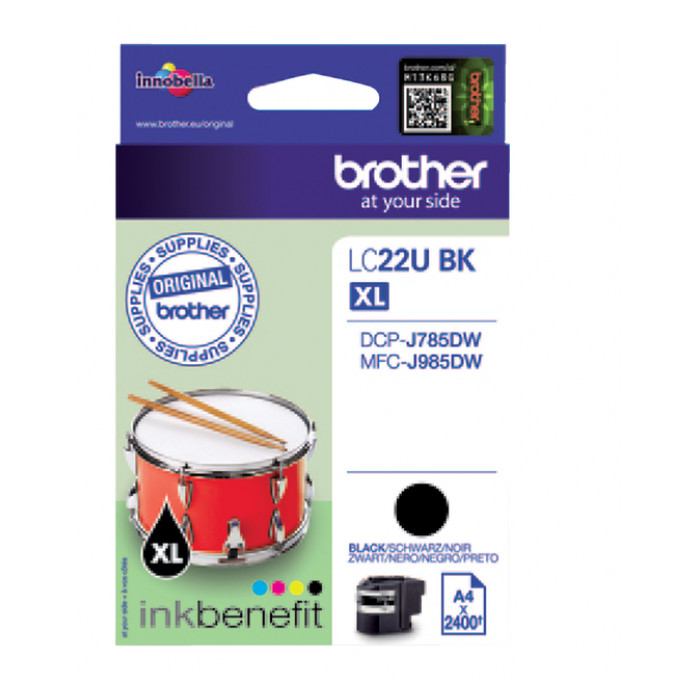 Inktcartridge Brother LC-22UBK zwart