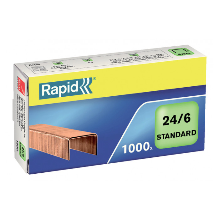 Nieten Rapid 24/6 verkoperd standaard 1000 stuks