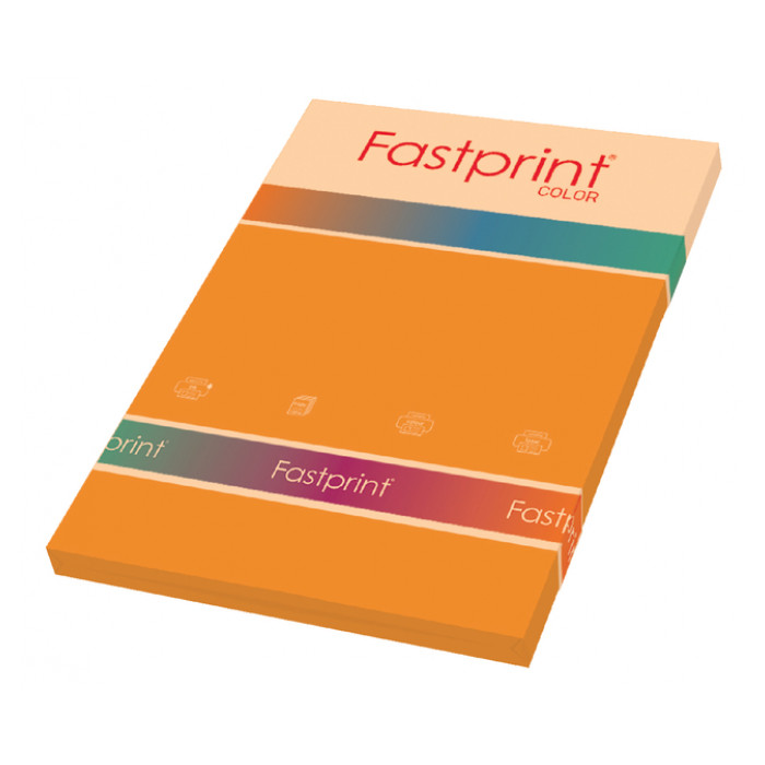 Kopieerpapier Fastprint A4 120gr oranje 100vel