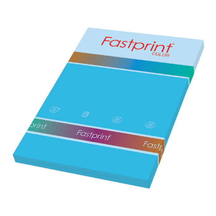 Kopieerpapier Fastprint A4 120gr azuurblauw 100vel