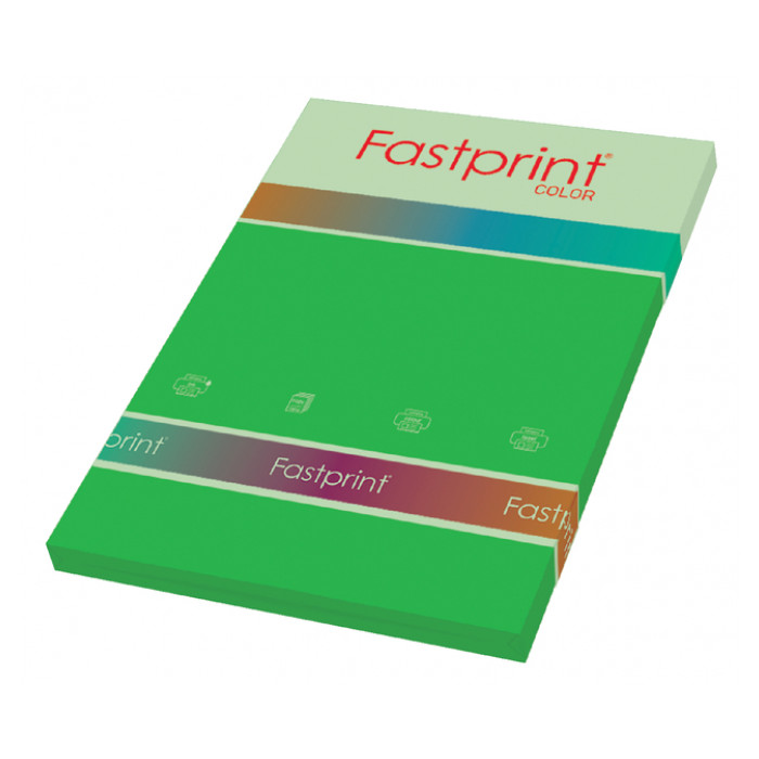 Kopieerpapier Fastprint A4 120gr grasgroen 100vel