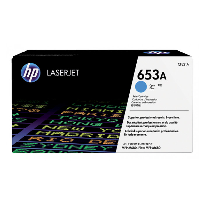 Tonercartridge HP CF321A 653A  blauw