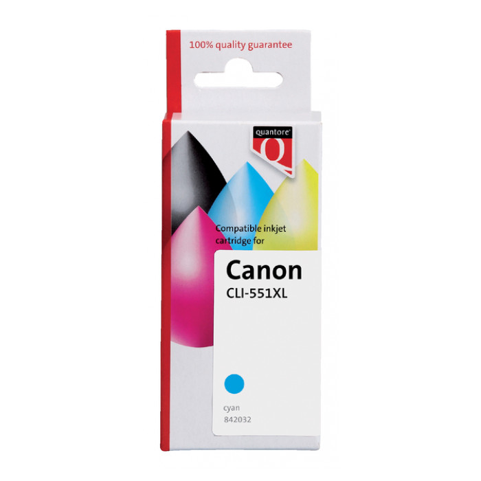 Inktcartridge Quantore alternatief tbv Canon CLI-551XL blauw