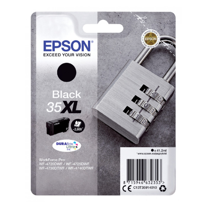 Inktcartridge Epson 35XL T3591 zwart