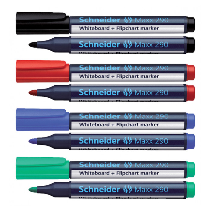 Viltstift Schneider Maxx 290 whiteboard rond 2-3mm groen