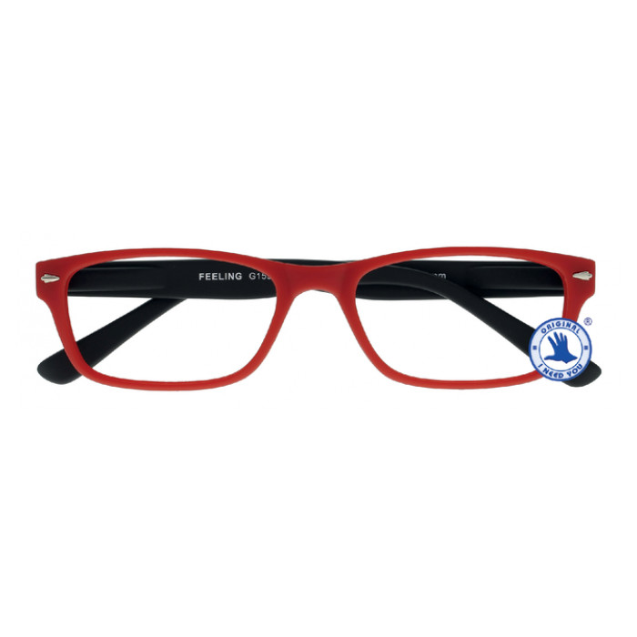 Leesbril I Need You +1.50 dpt Feeling rood-zwart