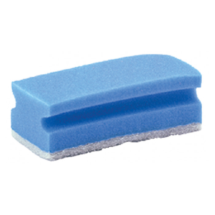 Schuurspons Cleaninq met greep 140x70x42mm blauw/wit 5 stuks