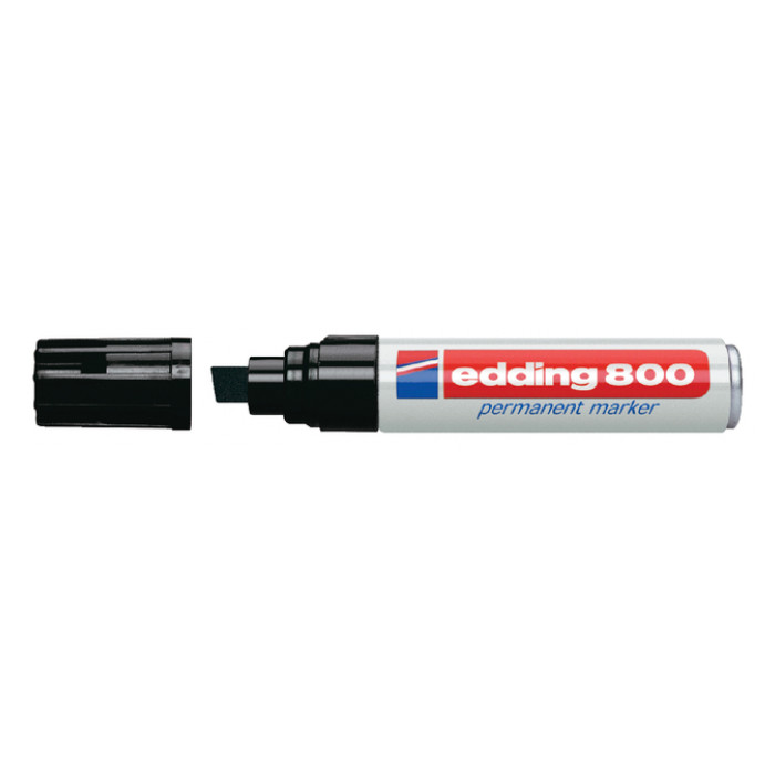 Viltstift edding 800 schuin 4-12mm zwart