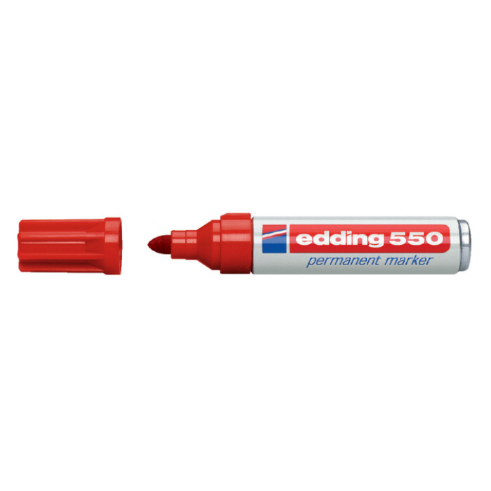 Viltstift edding 550 rond 3-4mm rood