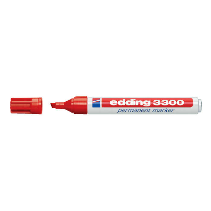 Viltstift edding 3300 schuin 1-5mm rood