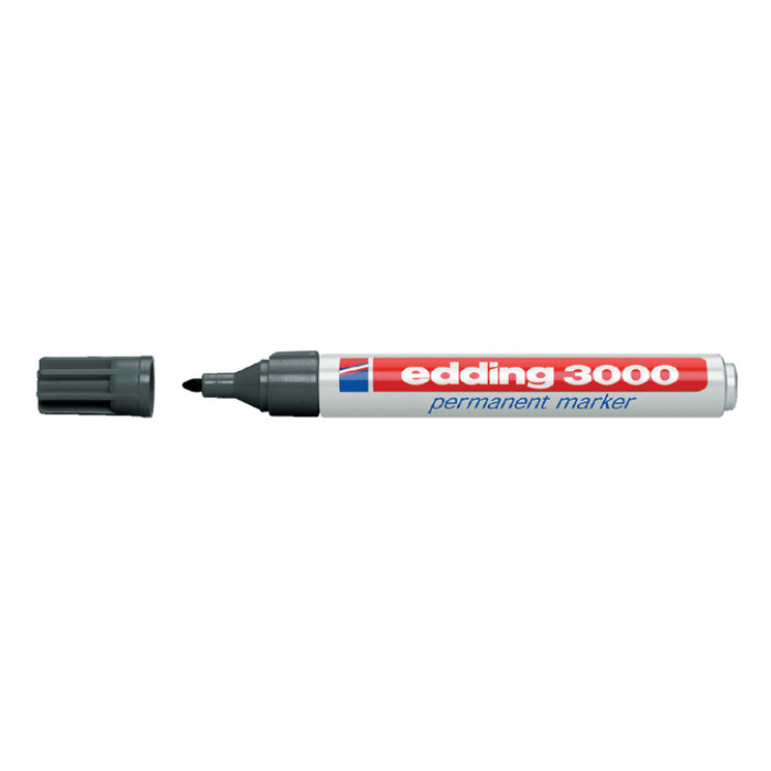 Viltstift edding 3000 rond 1.5-3mm grijs
