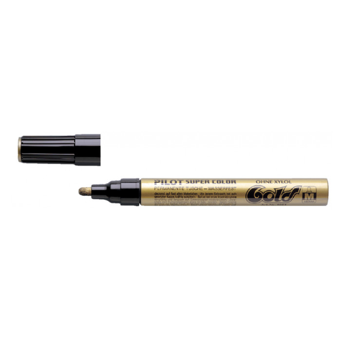 Viltstift PILOT Super Color lakmarker medium goud