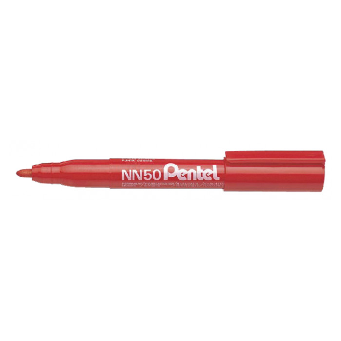 Viltstift Pentel NN50 rond 1.3-3mm rood