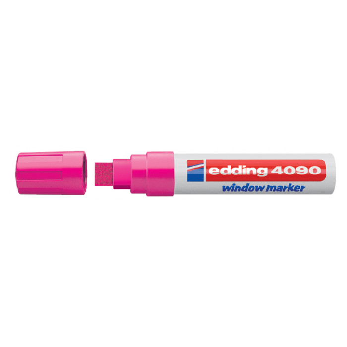 Krijtstift edding 4090 window schuin 4-15mm neon roze blister à 1 stuk