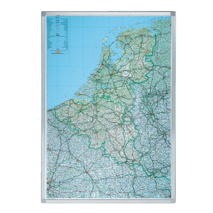 Landkaart Legamaster Benelux 105x88cm