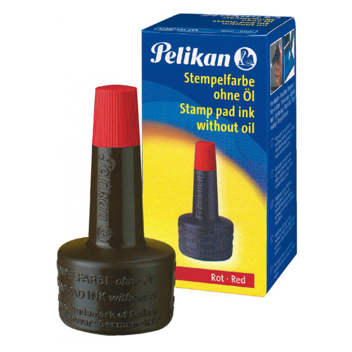 Stempelinkt Pelikan flacon 28ml rood