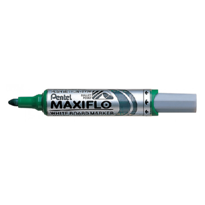 Viltstift Pentel MWL5M Maxiflo whiteboard rond 3mm groen