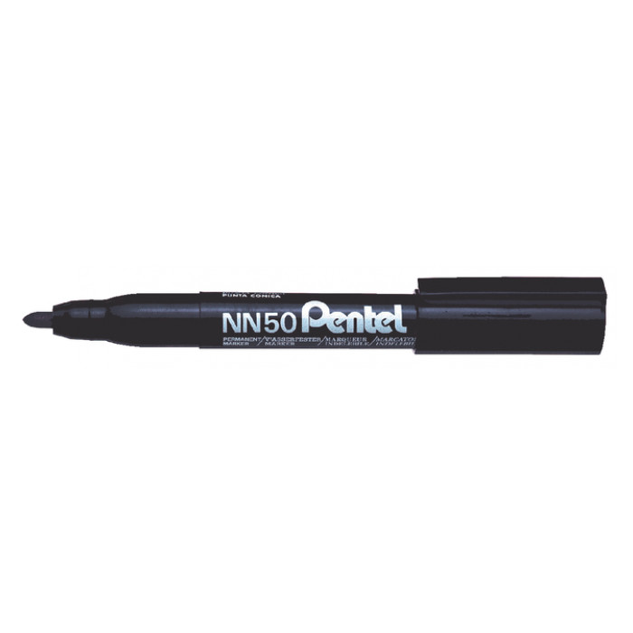 Viltstift Pentel NN50 rond 1.3-3mm zwart