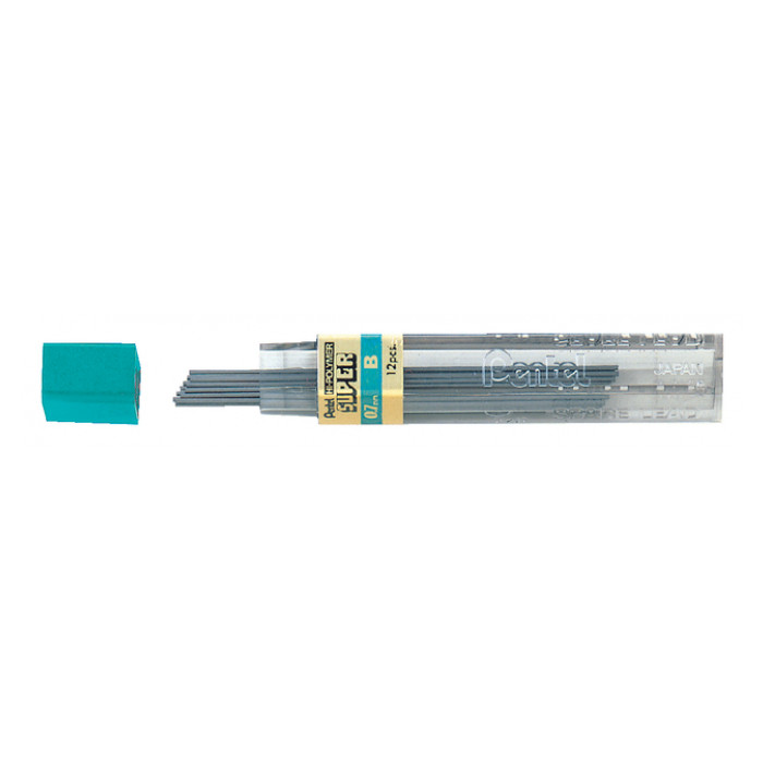 Potloodstift Pentel 0.7mm zwart per koker B